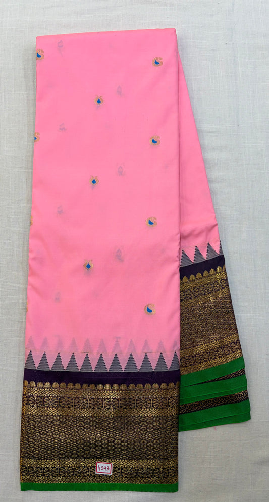 Semi Gadwal Silk Small Border Saree