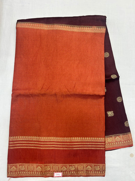 Vintage Russian Crepe saree