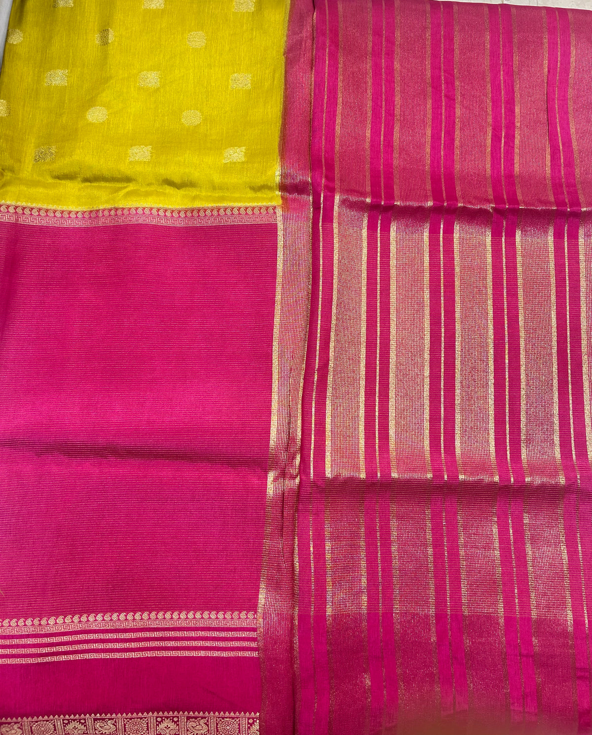 Vintage Russian Crepe saree