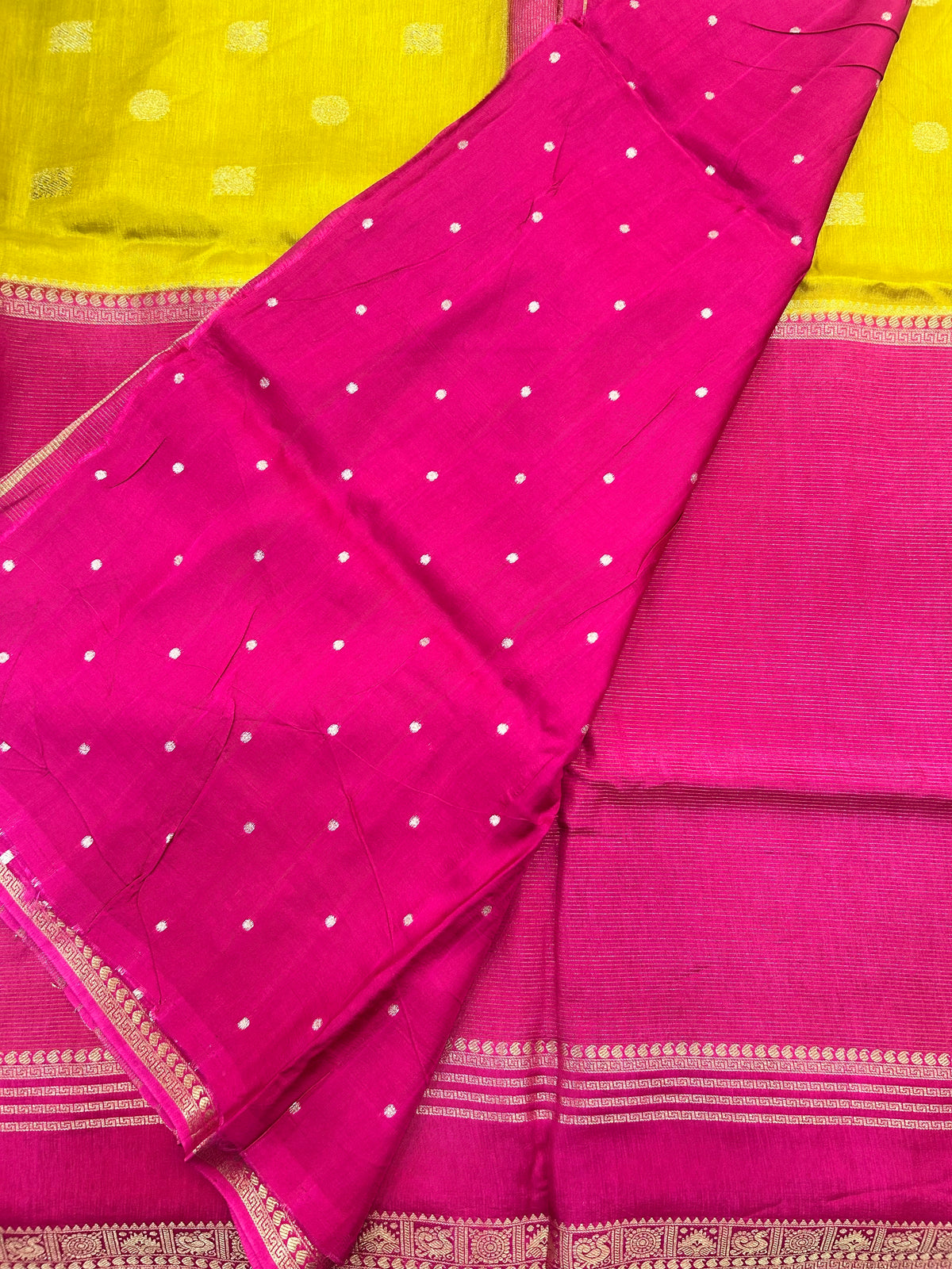 Vintage Russian Crepe saree
