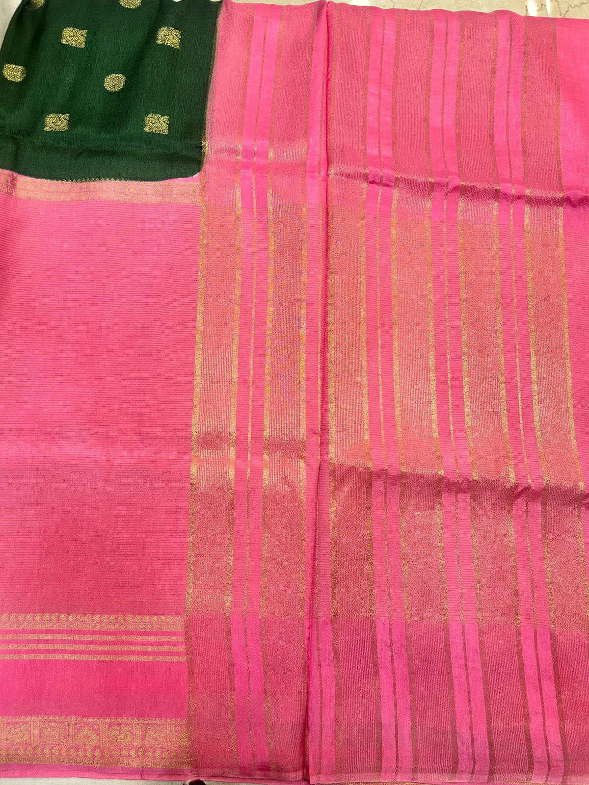 Vintage Russian Crepe saree