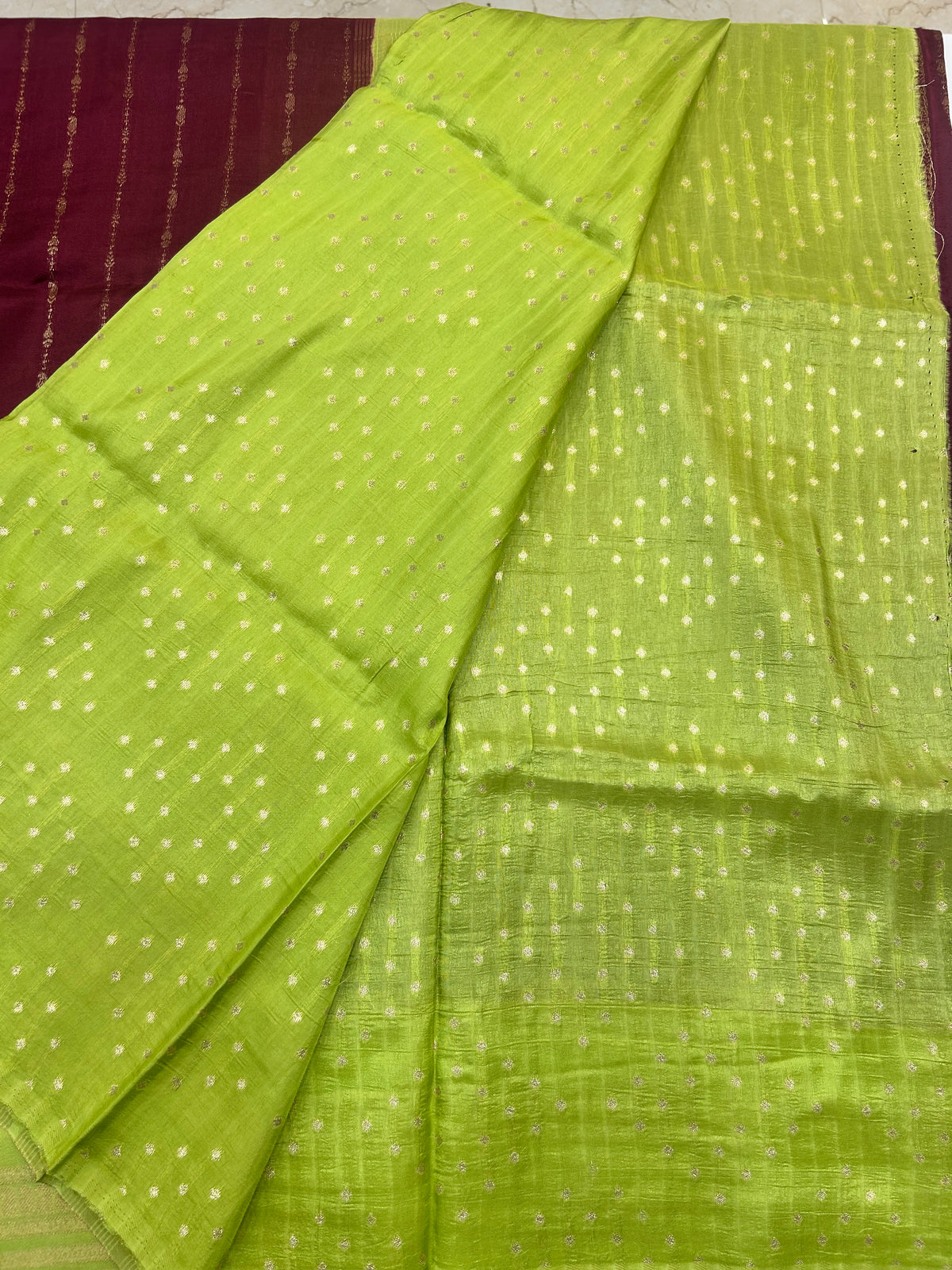 Vintage Russian Crepe saree