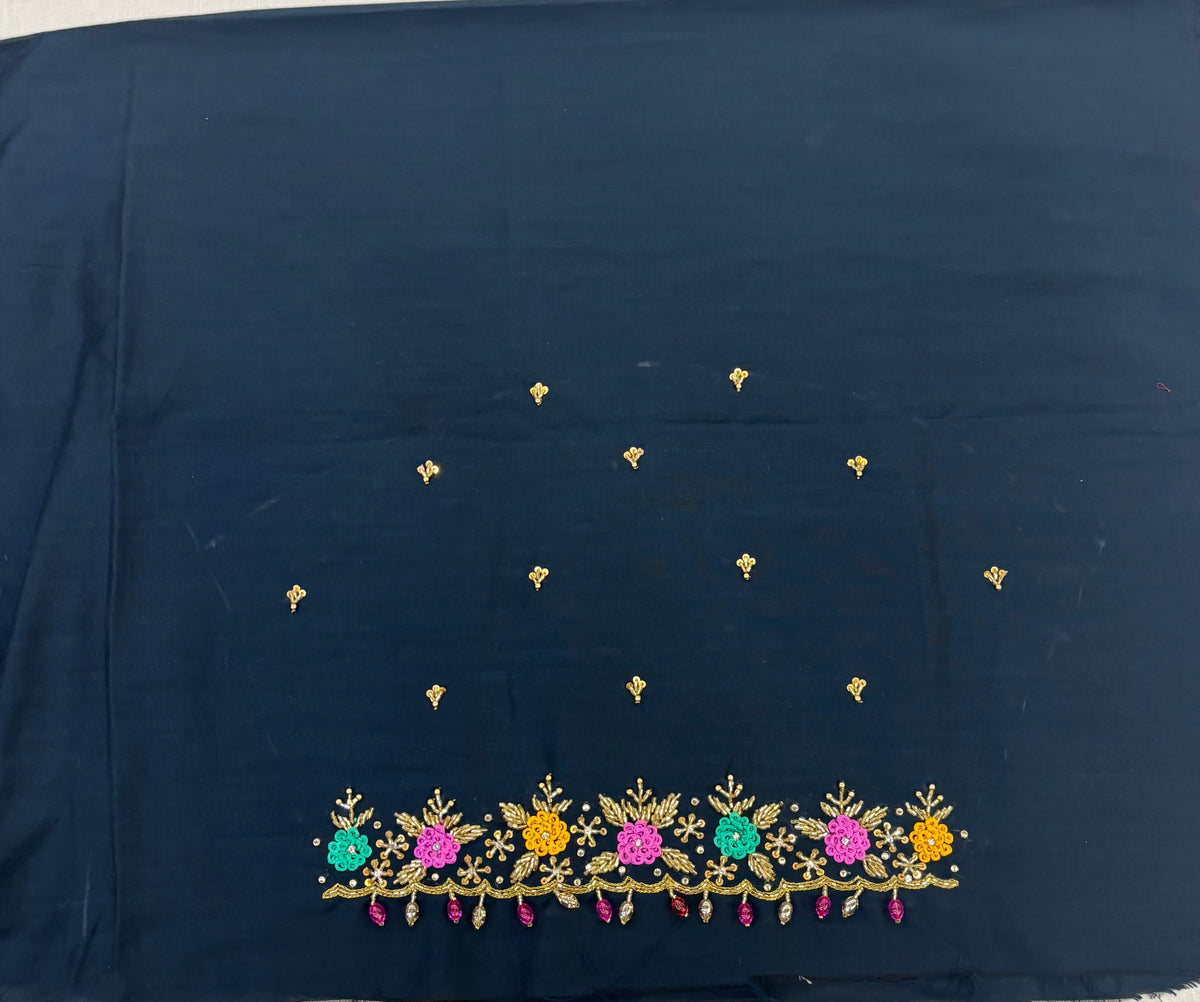 Raw Silk Maggam Work Blouse