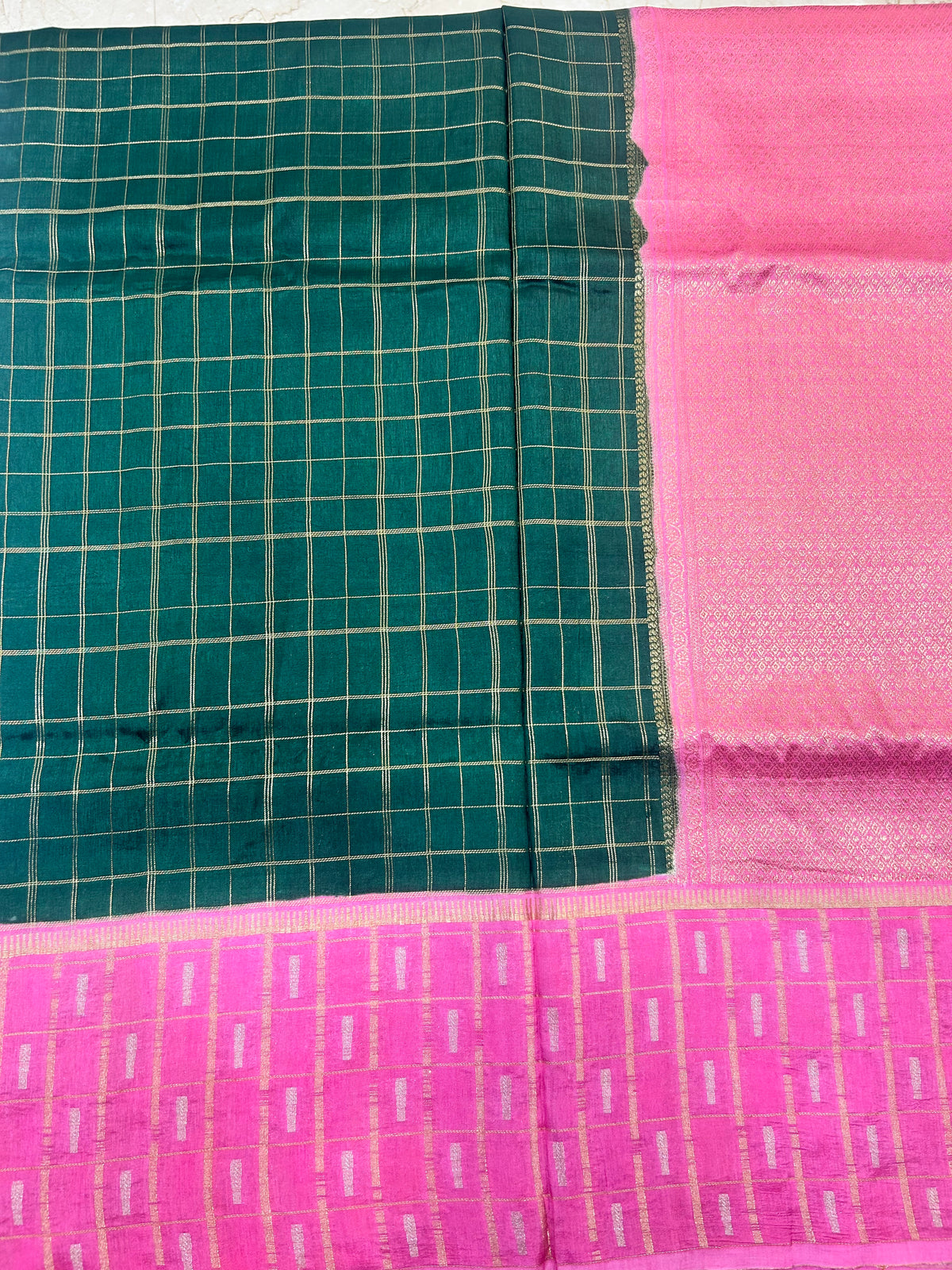Vintage Russian Crepe saree