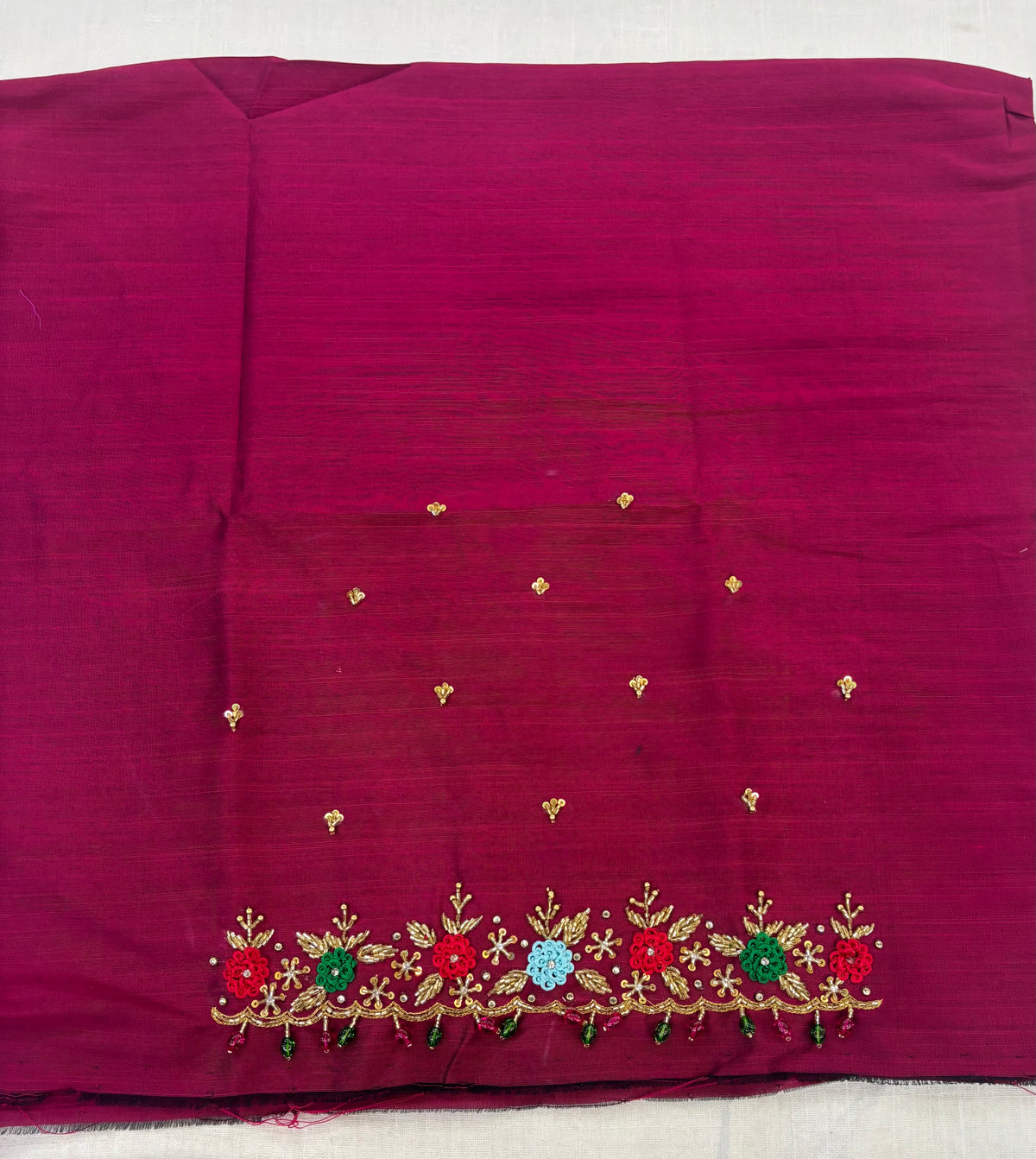 Raw Silk Maggam Work Blouse