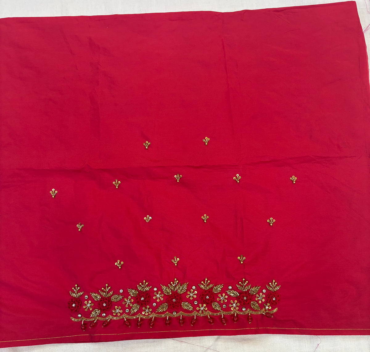 Raw Silk Maggam Work Blouse