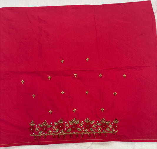 Raw Silk Maggam Work Blouse