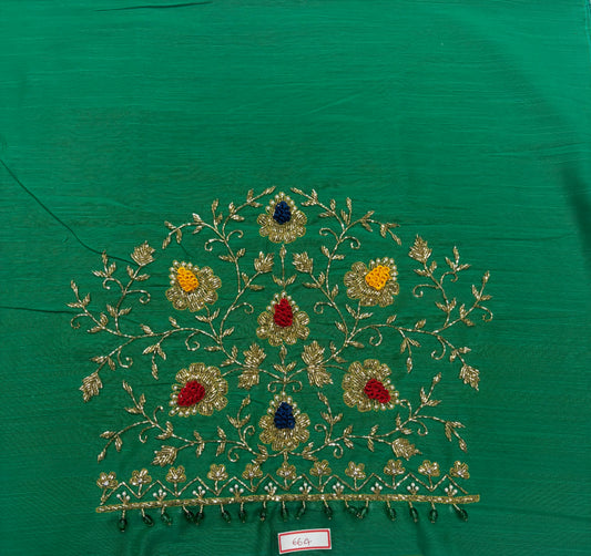 Raw Silk Maggam Work Blouse