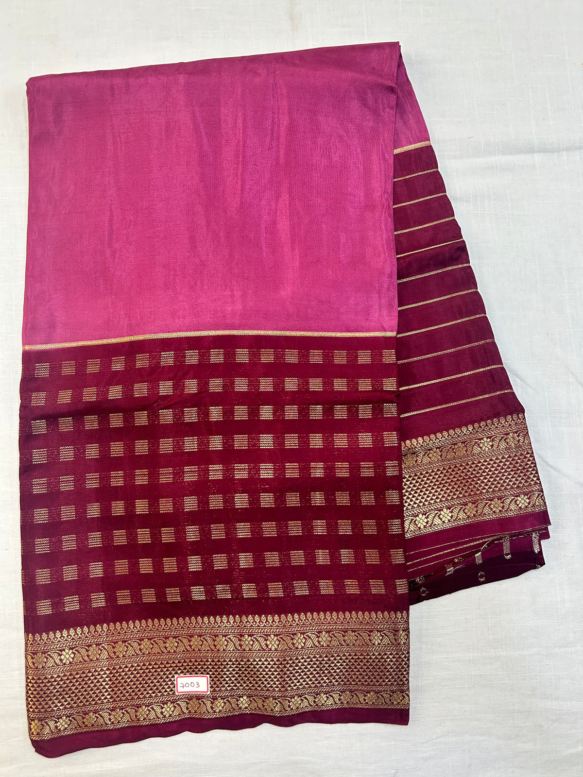 Vintage Russian Crepe saree