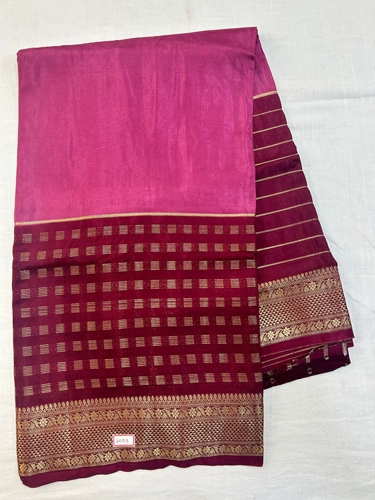 Vintage Russian Crepe saree