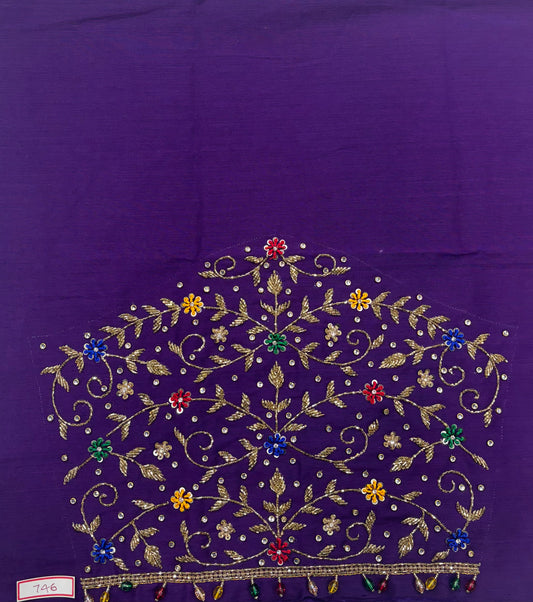 Raw Silk Maggam Work Blouse