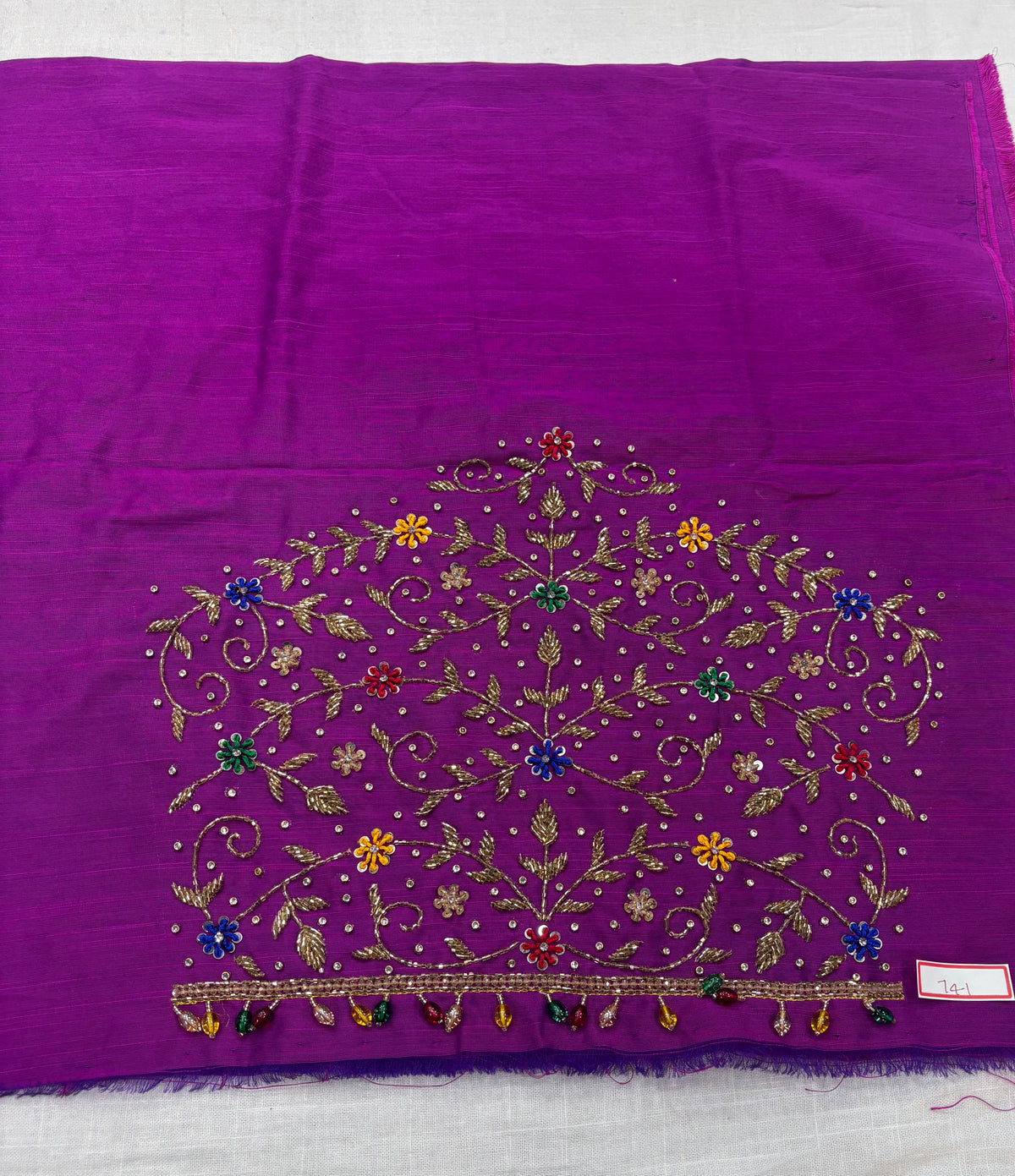 Raw Silk Maggam Work Blouse