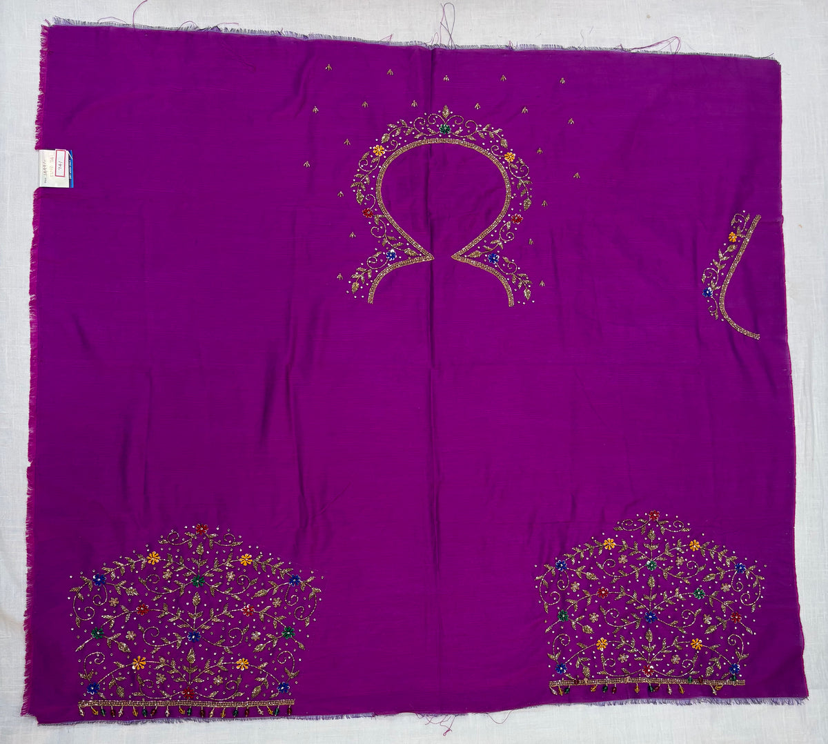 Raw Silk Maggam Work Blouse