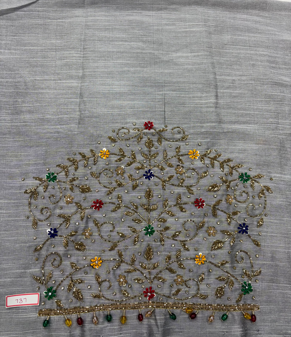 Raw Silk Maggam Work Blouse