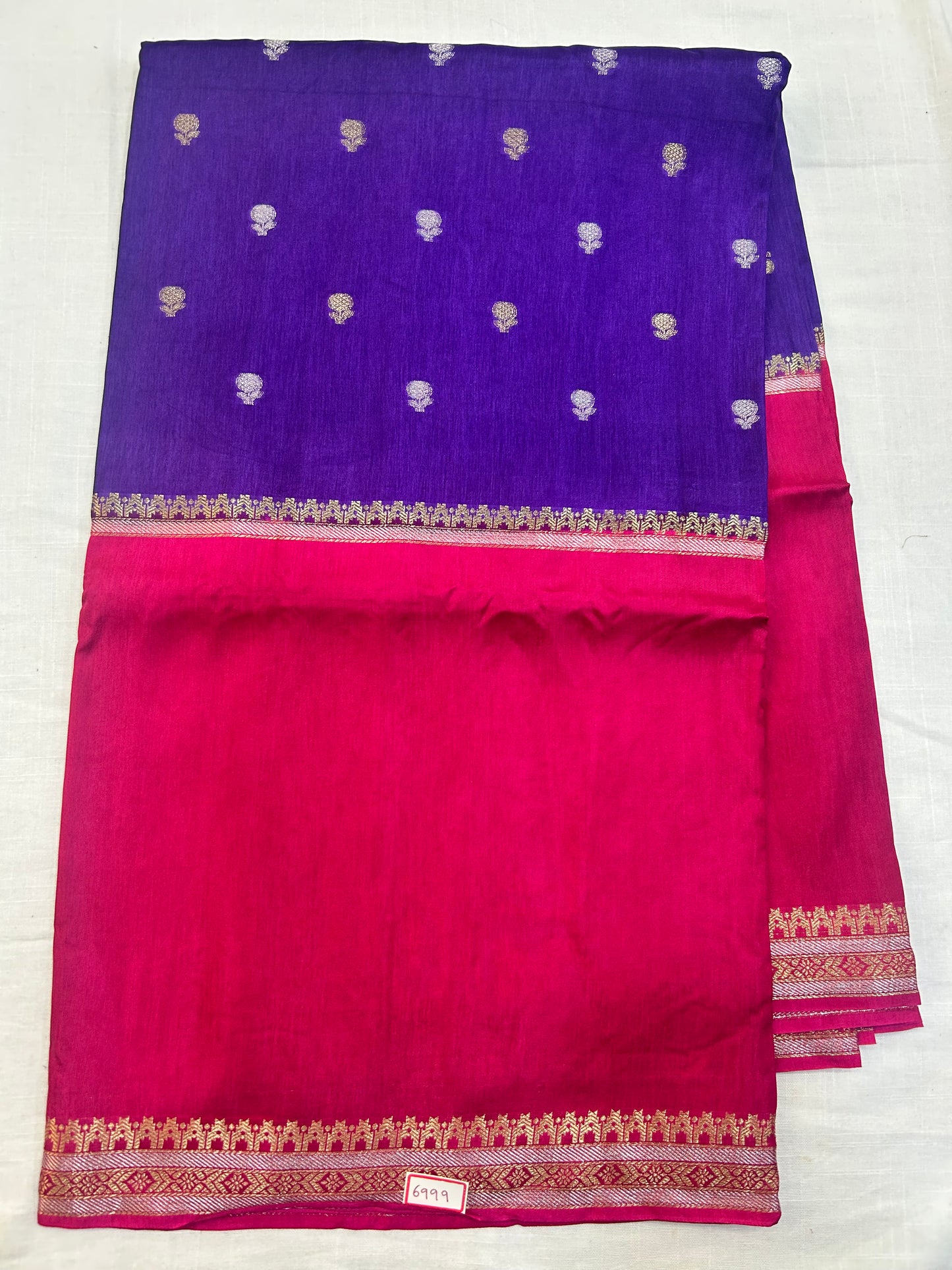 Vintage Russian Crepe saree