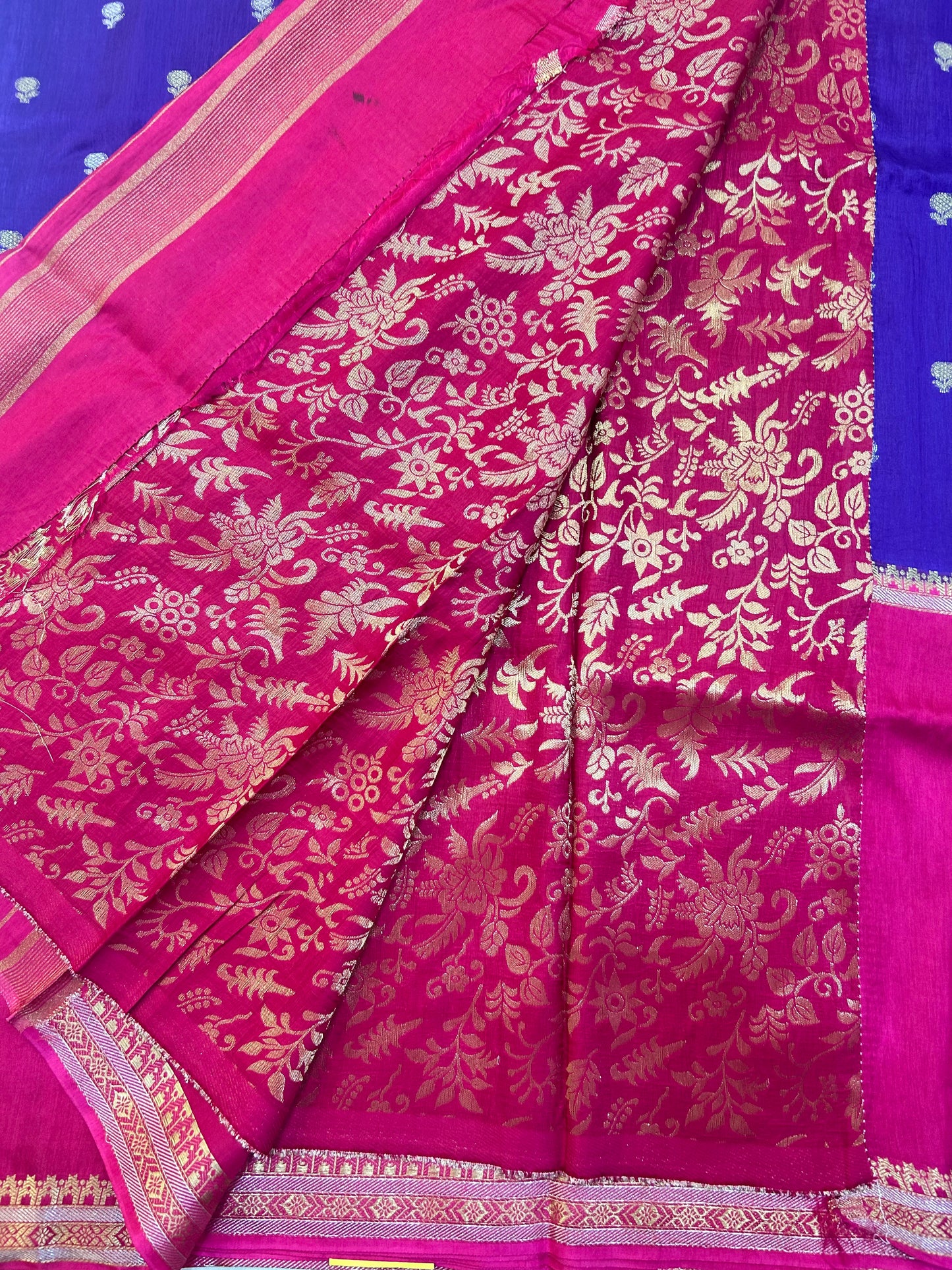 Vintage Russian Crepe saree