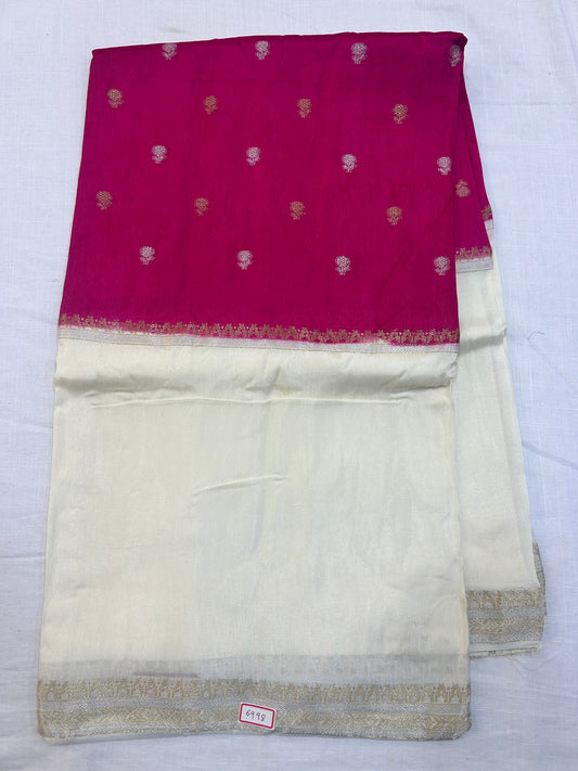 Vintage Russian Crepe saree