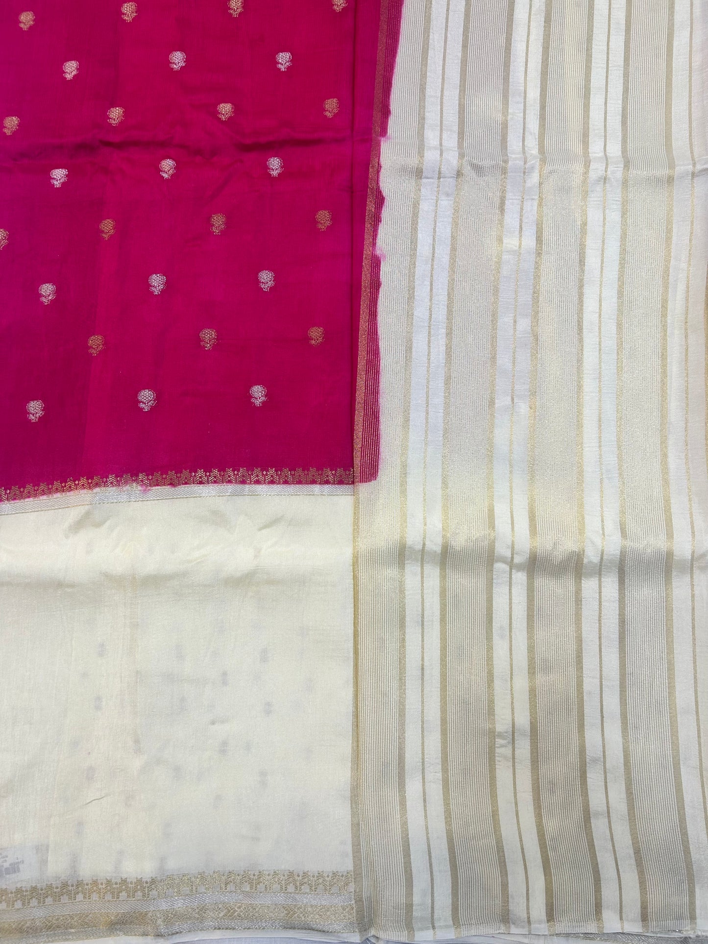 Vintage Russian Crepe saree