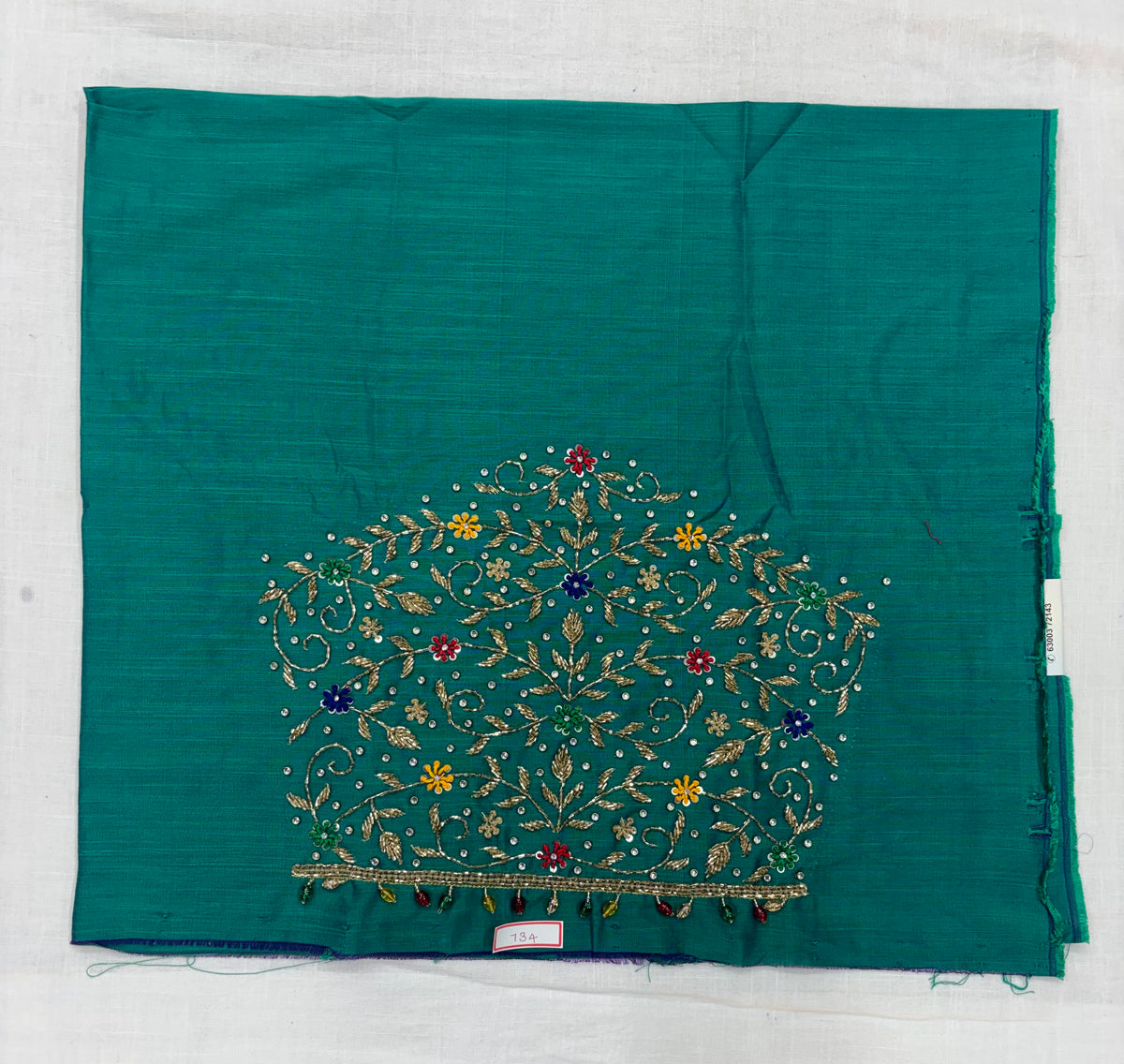 Raw Silk Maggam Work Blouse