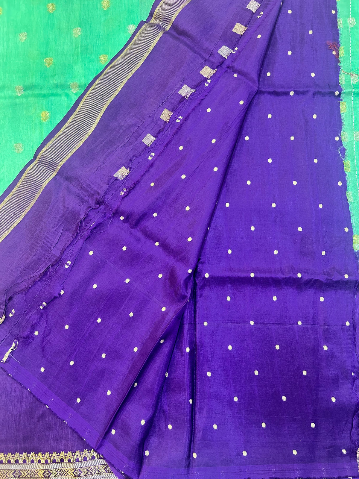 Vintage Russian Crepe saree