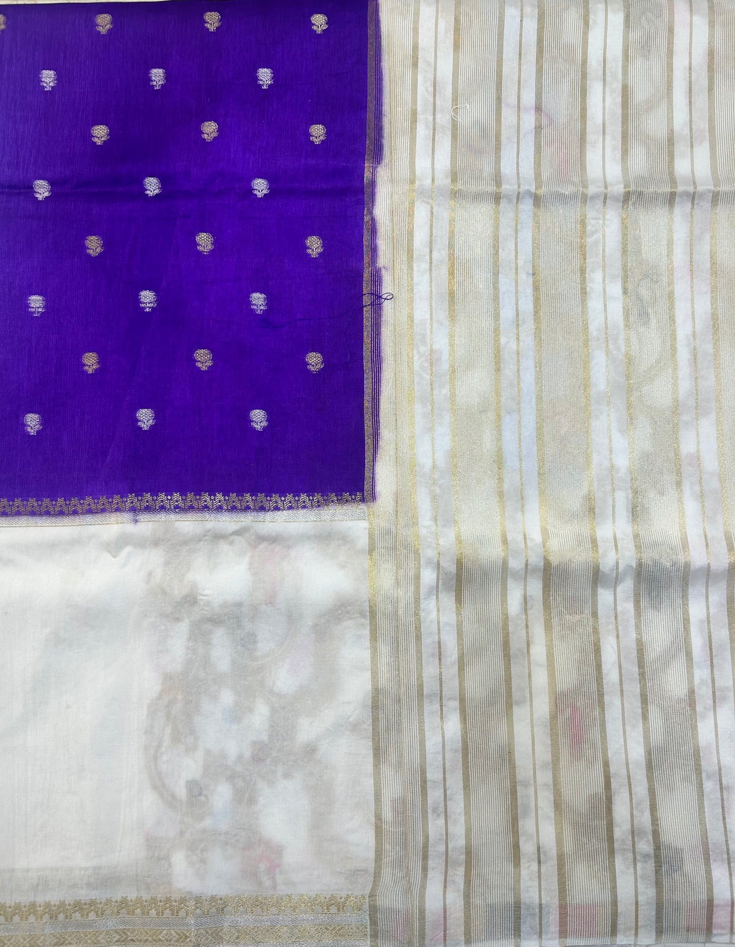Vintage Russian Crepe saree
