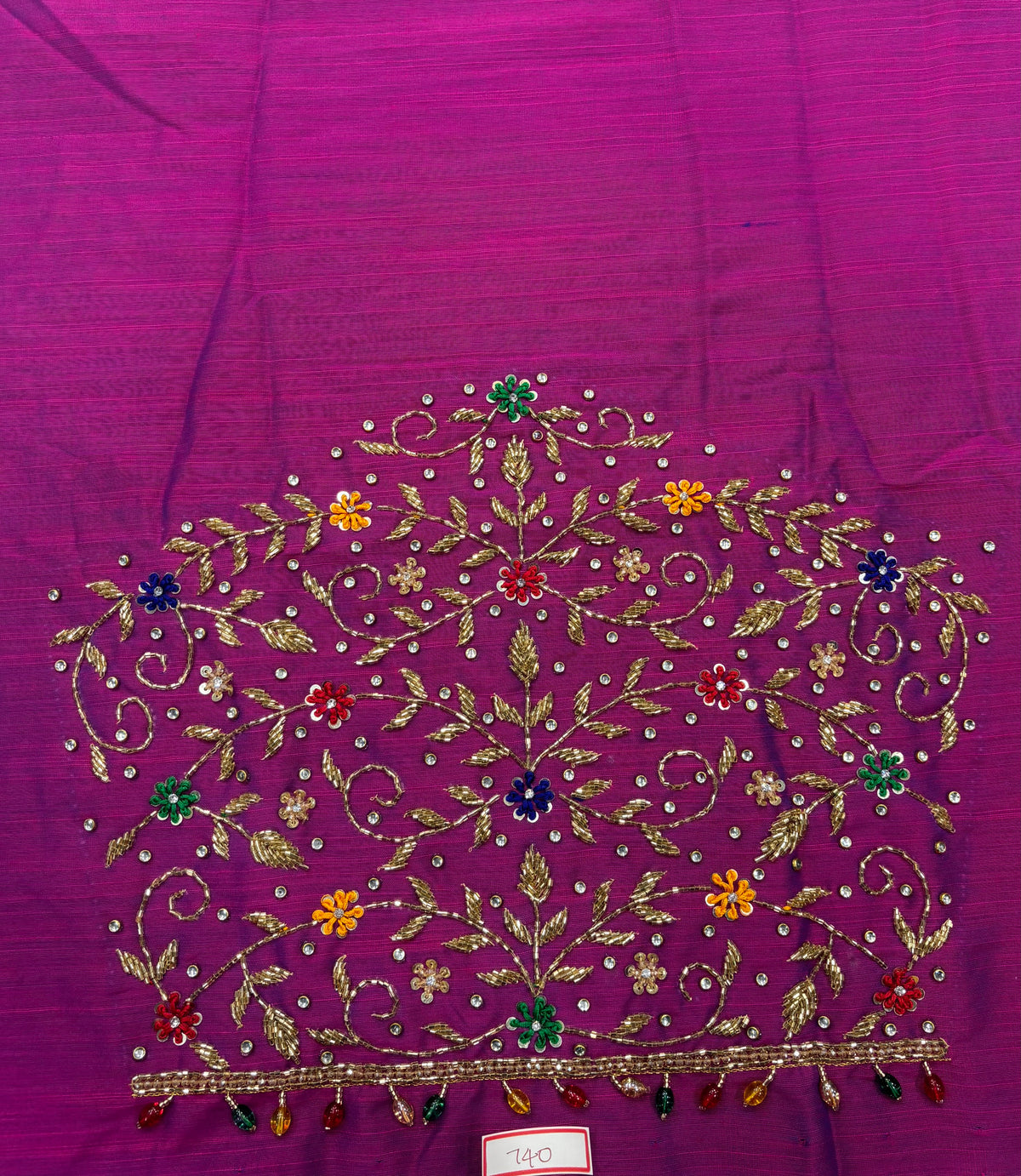 Raw Silk Maggam Work Blouse