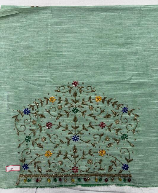 Raw Silk Maggam Work Blouse