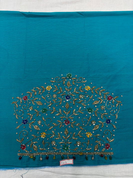 Raw Silk Maggam Work Blouse