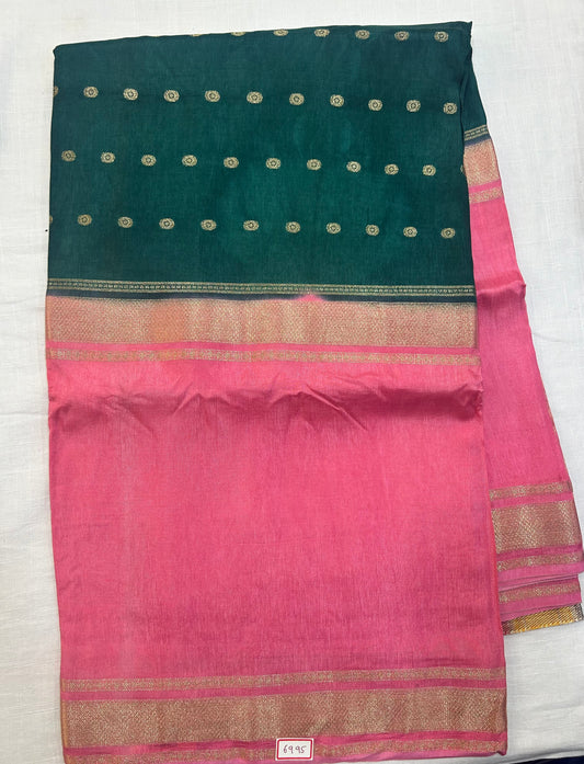 Vintage Russian Crepe saree