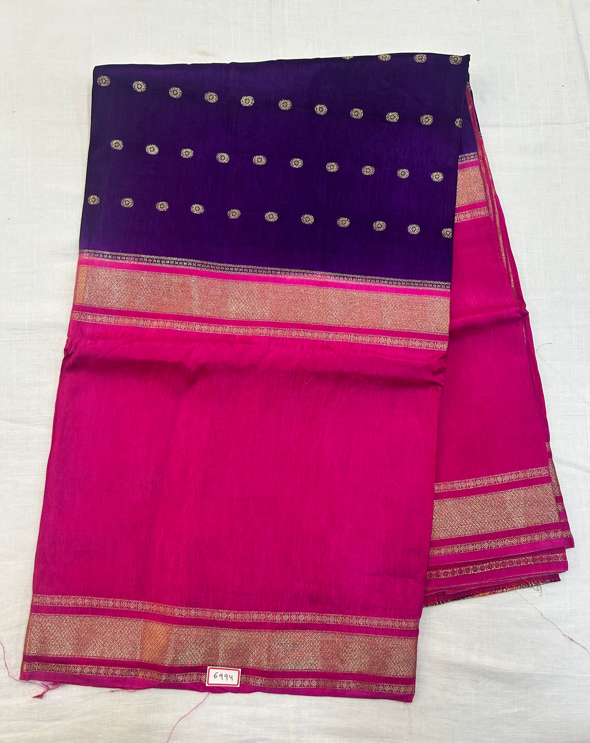 Vintage Russian Crepe saree
