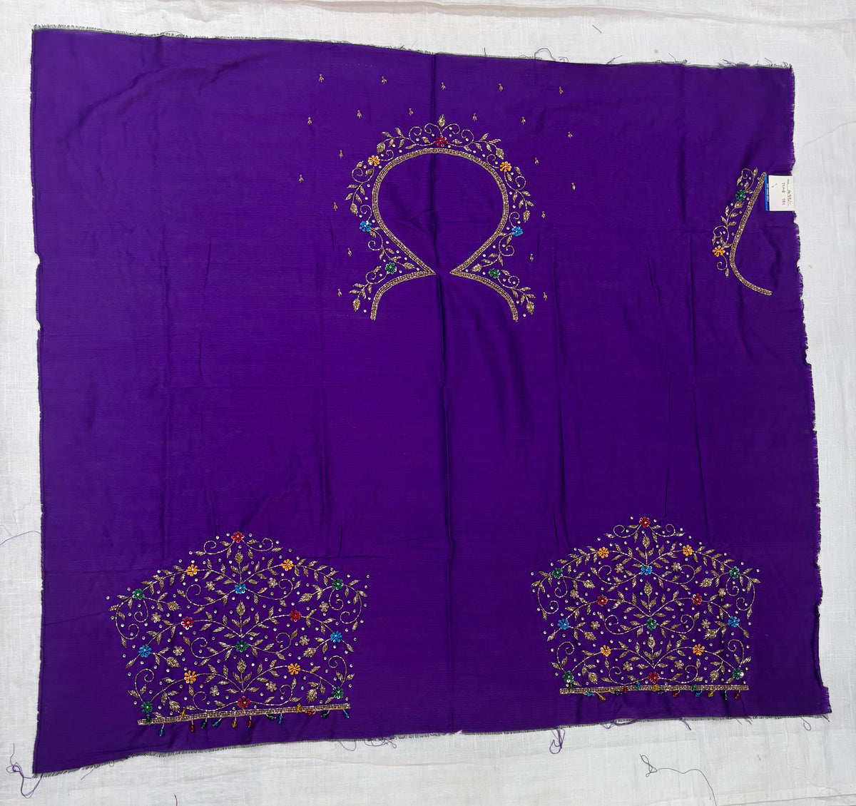 Raw Silk Maggam Work Blouse