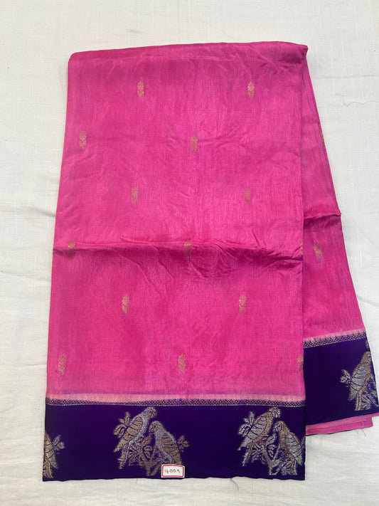 Vintage Russian Crepe saree
