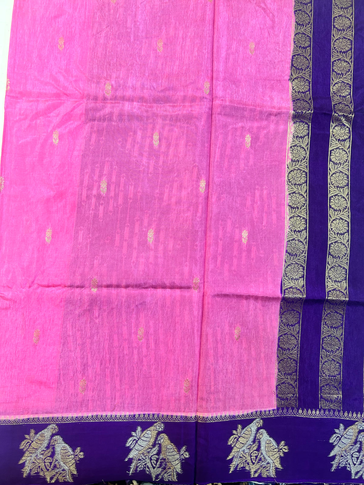 Vintage Russian Crepe saree