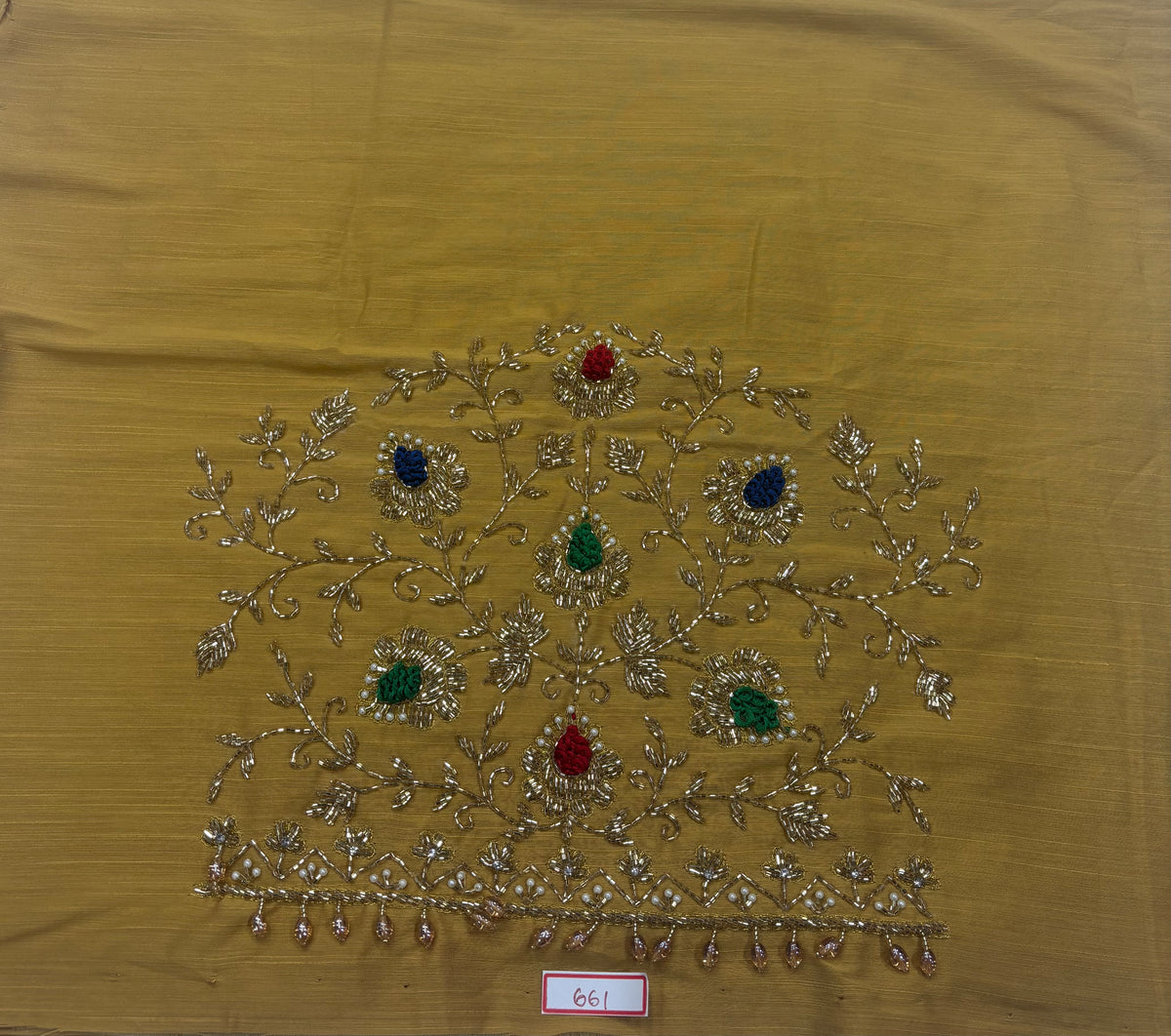 Raw Silk Maggam Work Blouse