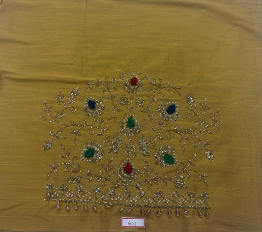 Raw Silk Maggam Work Blouse