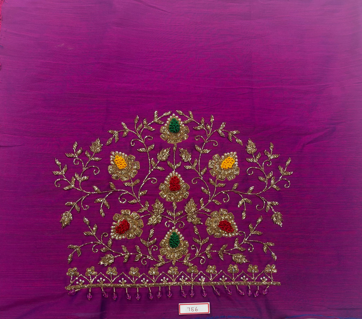 Raw Silk Maggam Work Blouse