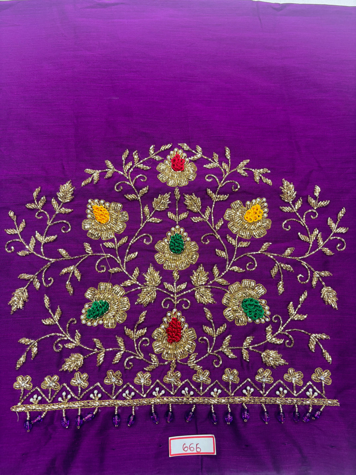 Raw Silk Maggam Work Blouse