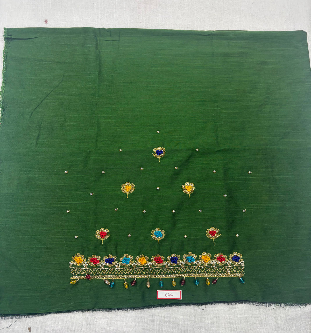 Raw Silk Maggam Work Blouse