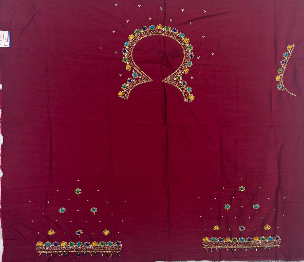 Raw Silk Maggam Work Blouse