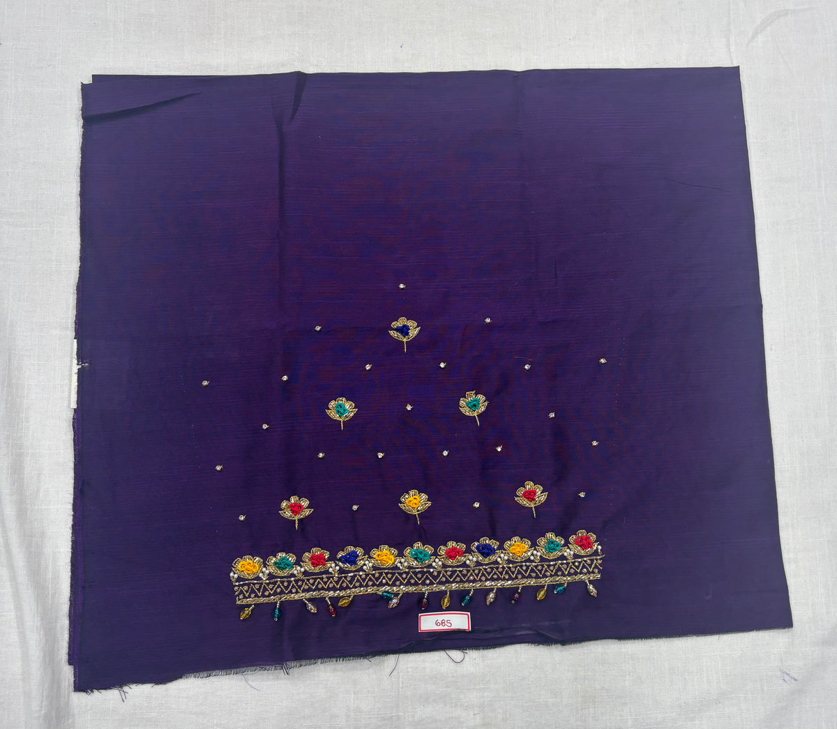 Raw Silk Maggam Work Blouse