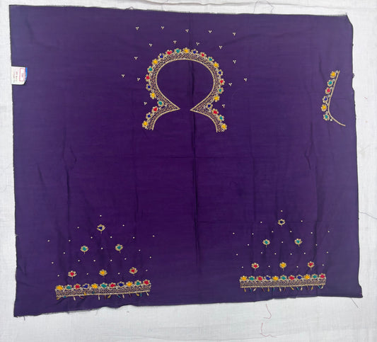 Raw Silk Maggam Work Blouse