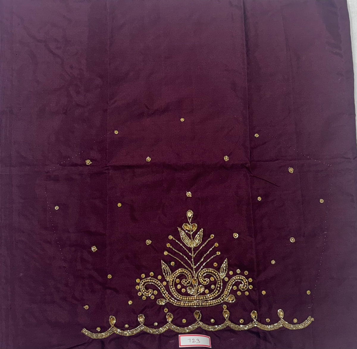 Raw Silk Maggam Work Blouse