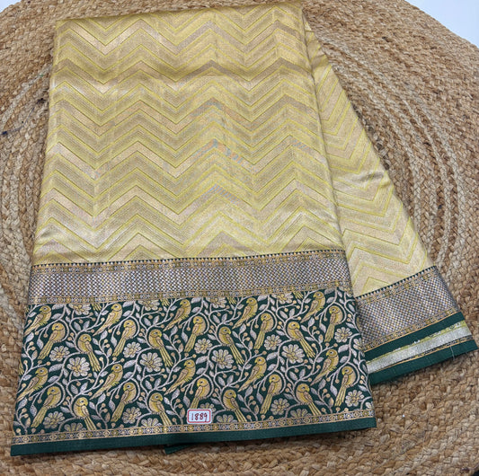 Meenakari Semi Kanchi pattu saree