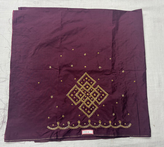 Raw Silk Maggam Work Blouse