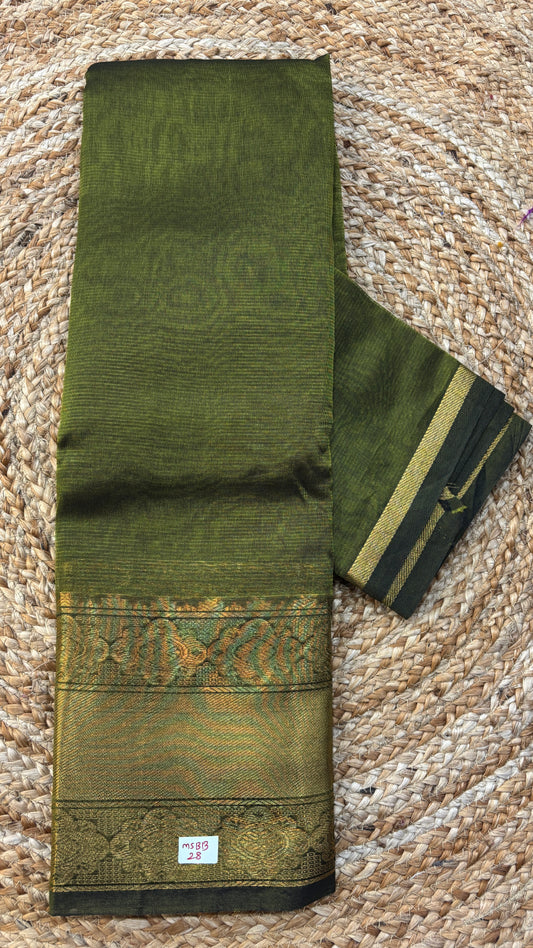 Mangalgiri Silk Saree Big border