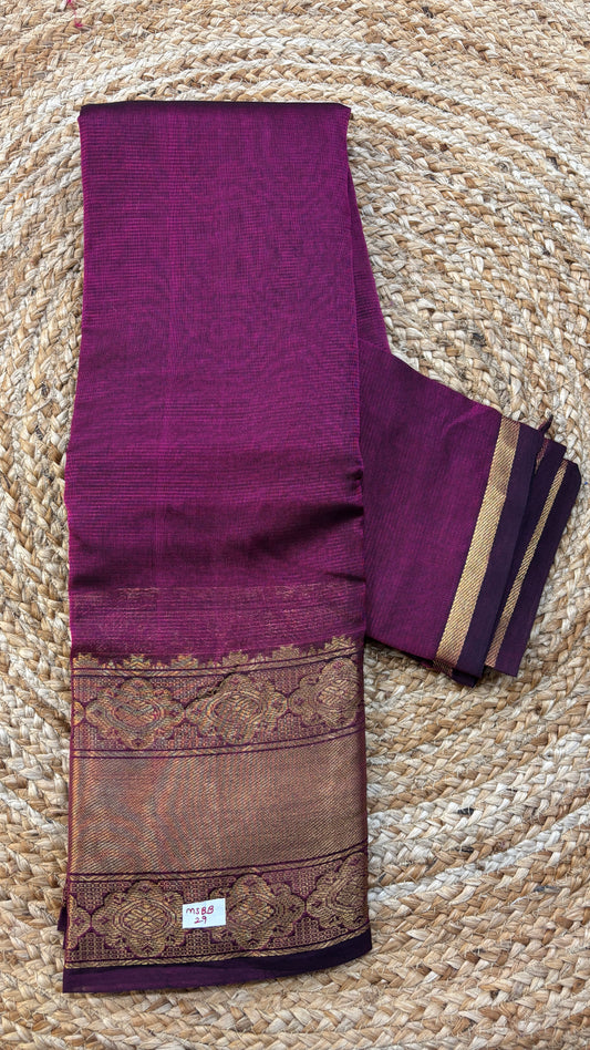 Mangalgiri Silk Saree Big border