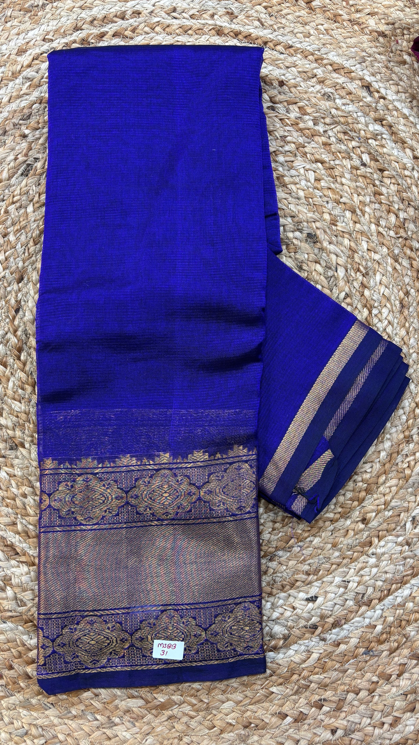 Mangalgiri Silk Saree Big border