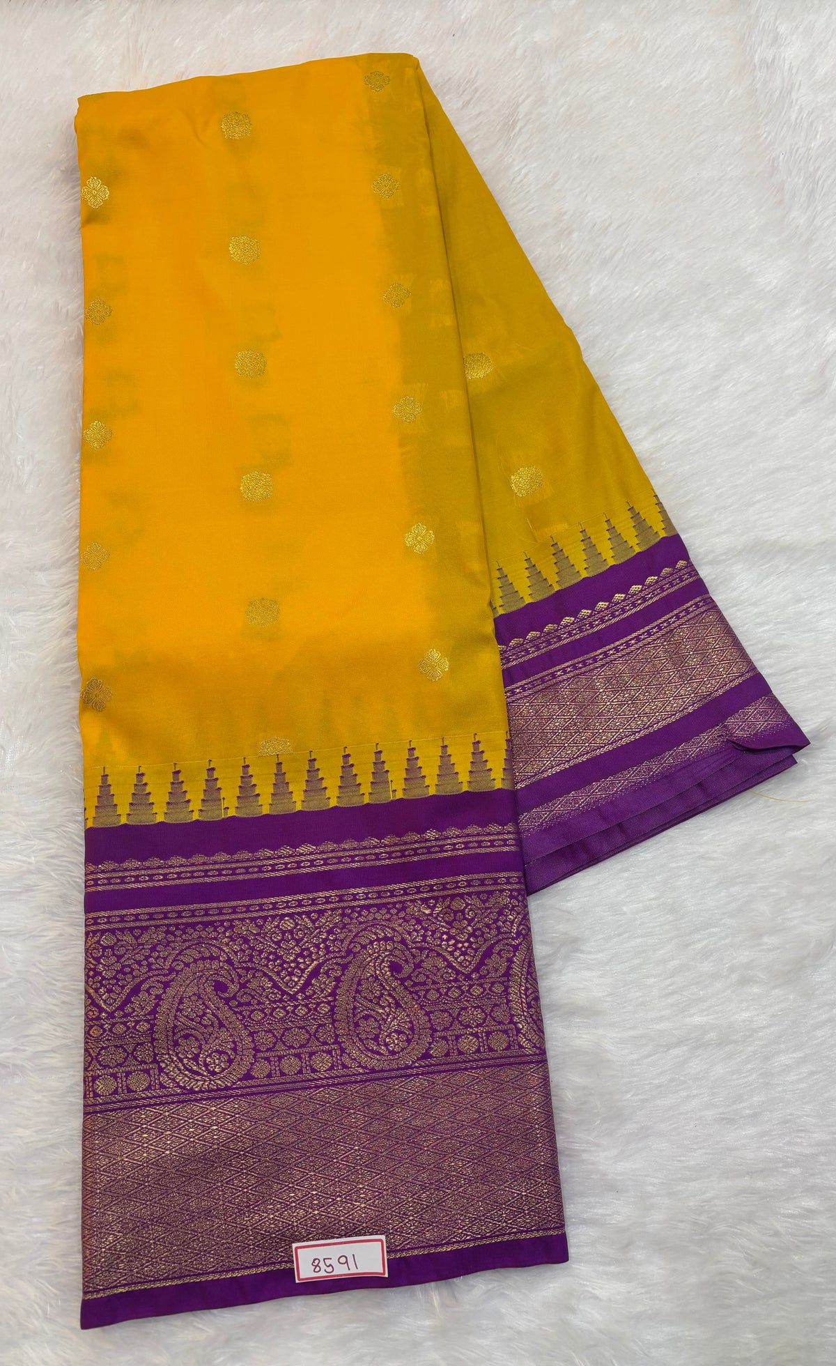 Semi Gadwal Silk Sarees Big Border