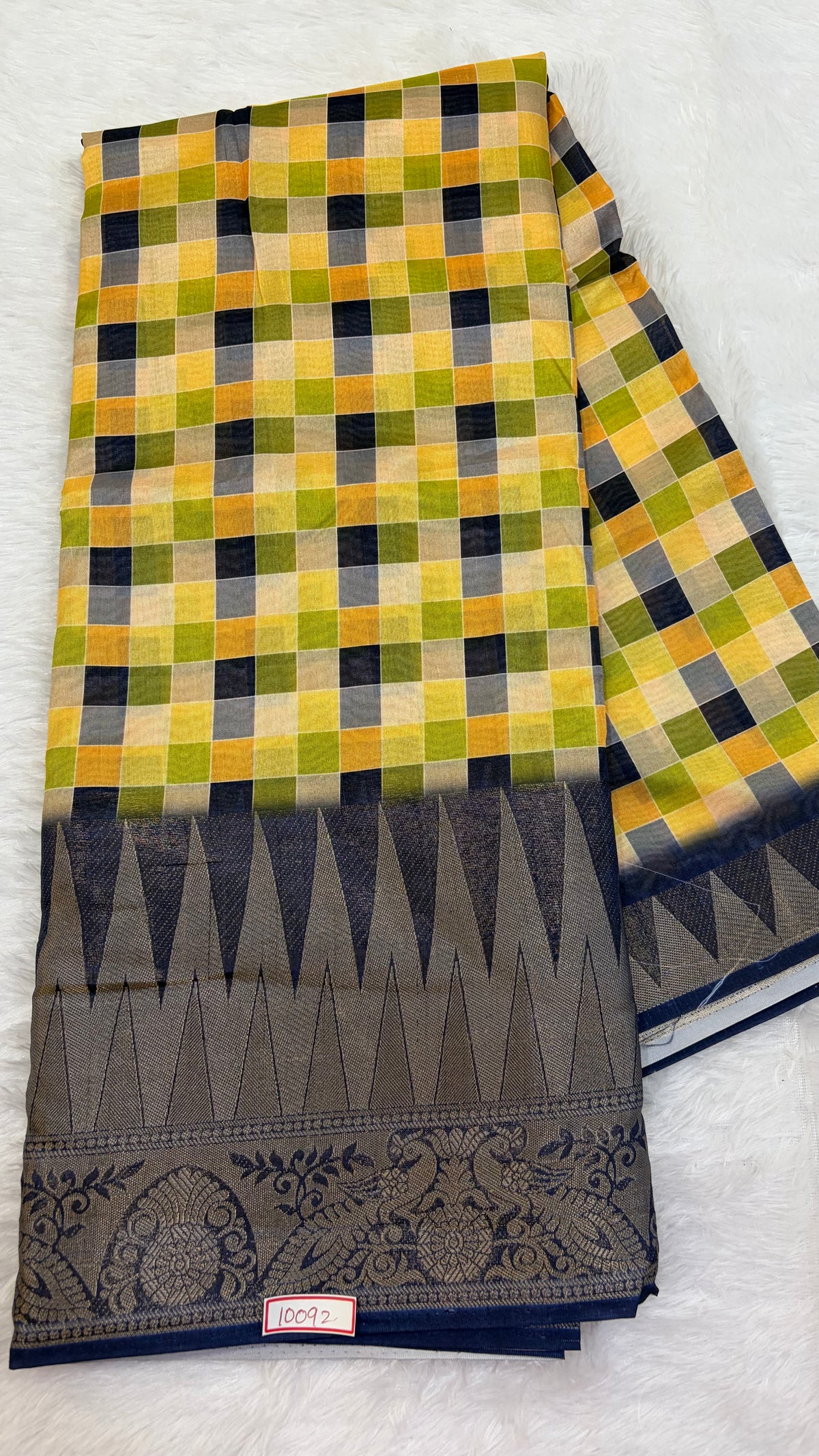 Madras Checks Fancy Saree