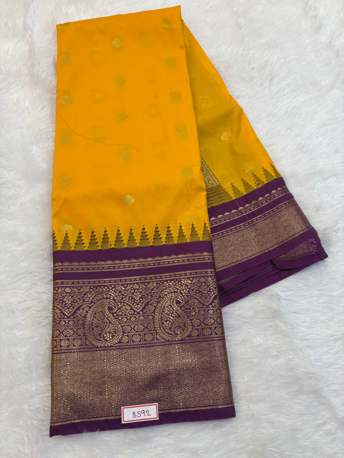 Semi Gadwal Silk Sarees Big Border
